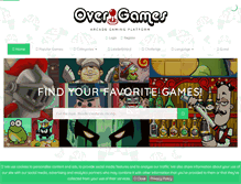 Tablet Screenshot of overgames.net